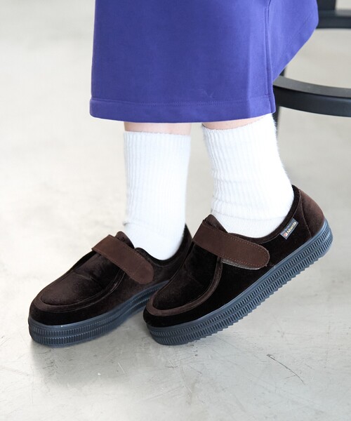 【メルペコ】ALBEROLA アルベローラ ベロア フラットモックシューズ 楽天市場】ALBEROLA アルベローラ ベロア ベルクロ フラット