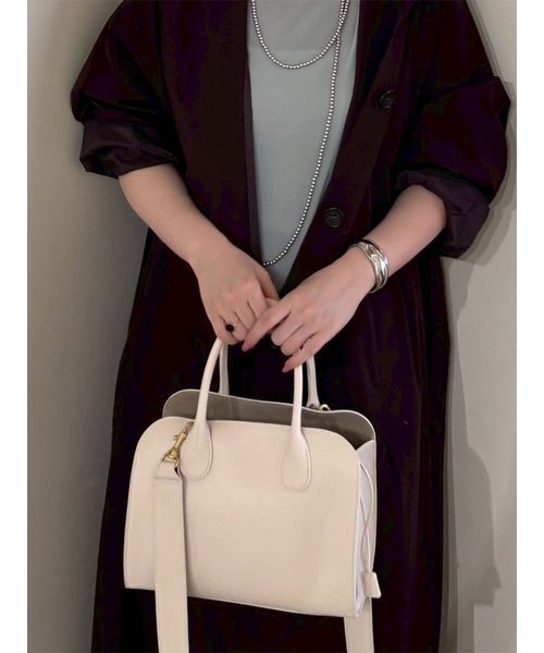 巾着付きボストンショルダーバッグ（ショルダーバッグ）｜Mila