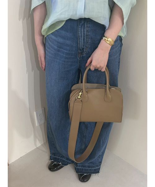 巾着付きボストンショルダーバッグ（ショルダーバッグ）｜Mila