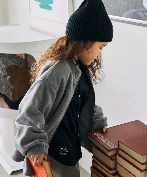 GENERATOR（ジェネレーター）の「ジェネレーター フリーススタンドカラーJK（その他アウター・キッズ・ブラック/トップグレー/キャメル・XL/L/M）」の6枚目の写真