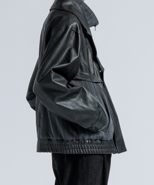 Layered blouson / レイヤードブルゾン（ライダースジャケット