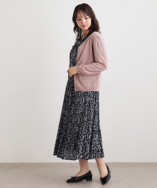 LAURA ASHLEY(ローラアシュレイ)の「【人気デザイン!アイレット入り】カーディガン(カーディガン/ボレロ・レディース・チャコールグレー/ライトグレー系9/ピンク系・38/40)」の14枚目の写真