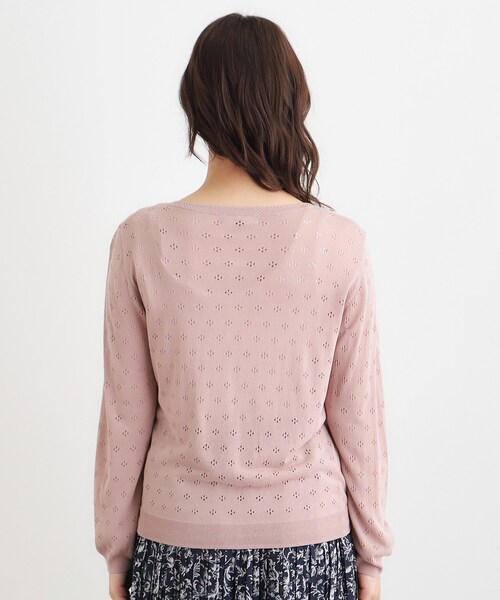 LAURA ASHLEY(ローラアシュレイ)の「【人気デザイン!アイレット入り】カーディガン(カーディガン/ボレロ・レディース・チャコールグレー/ライトグレー系9/ピンク系・38/40)」の18枚目の写真