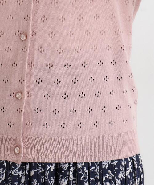 LAURA ASHLEY(ローラアシュレイ)の「【人気デザイン!アイレット入り】カーディガン(カーディガン/ボレロ・レディース・チャコールグレー/ライトグレー系9/ピンク系・38/40)」の21枚目の写真