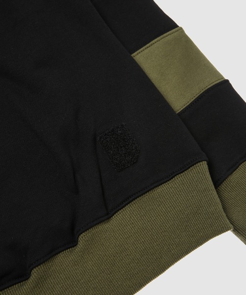 PHINGERIN(フィンガリン)の「BORDER PATCH HOODIE(パーカー・メンズ・グリーン系その他/ブラック系その他・LARGE)」の11枚目の写真