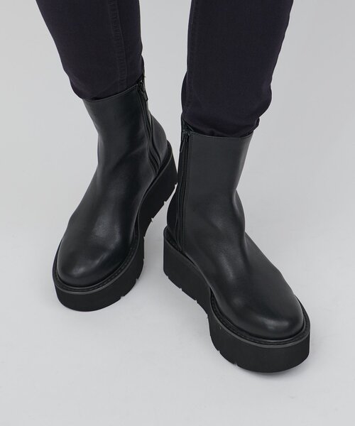 BEARDSLEY（ビアズリー）の「レザーミドルブーツ（ブーツ）」 - WEAR