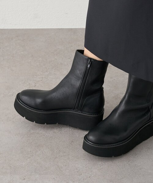 BEARDSLEY（ビアズリー）の「レザーミドルブーツ（ブーツ）」 - WEAR