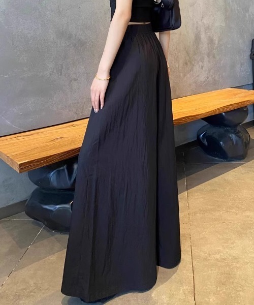 cammie(キャミー)の「イージーワイドパンツ(その他パンツ・レディース・アイボリー/ブラック/グレー・MEDIUM/LARGE)」の10枚目の写真