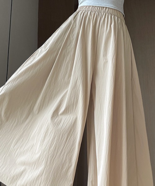 cammie(キャミー)の「イージーワイドパンツ(その他パンツ・レディース・アイボリー/ブラック/グレー・MEDIUM/LARGE)」の6枚目の写真