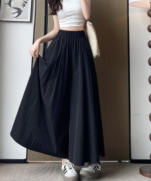 cammie(キャミー)の「イージーワイドパンツ(その他パンツ・レディース・アイボリー/ブラック/グレー・MEDIUM/LARGE)」の9枚目の写真
