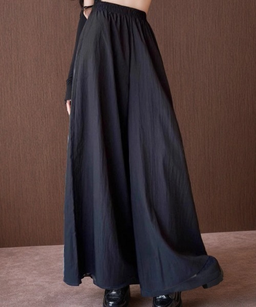 cammie(キャミー)の「イージーワイドパンツ(その他パンツ・レディース・アイボリー/ブラック/グレー・MEDIUM/LARGE)」の8枚目の写真