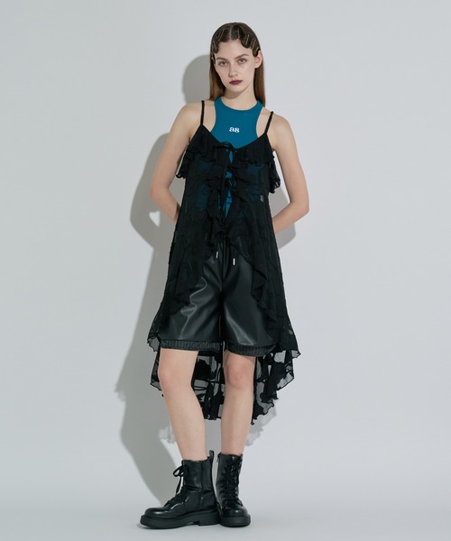 anna sui nyc(アナ スイ エヌ ワイ シー)の「レザーハーフパンツ(その他パンツ・レディース・ブラック/ホワイト・FREE)」の22枚目の写真