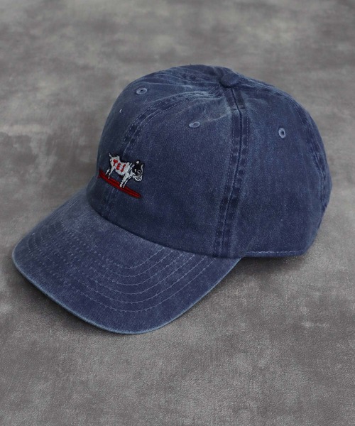 The Endless Summer（エンドレスサマー）の「TES HUNTINGTON PIGMENT VINTAGE CAP / キャップ（キャップ・メンズ・ライトグレー/A/ベージュ/ネイビー/C/ブラック/ダークグリーン/B・FREE）」の6枚目の写真