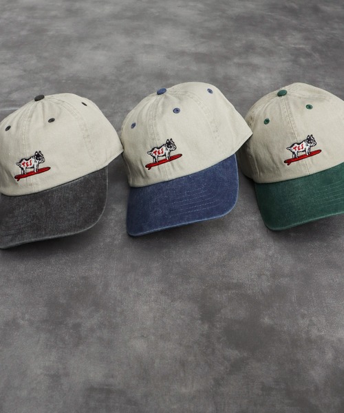 The Endless Summer（エンドレスサマー）の「TES HUNTINGTON PIGMENT VINTAGE CAP / キャップ（キャップ・メンズ・ライトグレー/A/ベージュ/ネイビー/C/ブラック/ダークグリーン/B・FREE）」の10枚目の写真