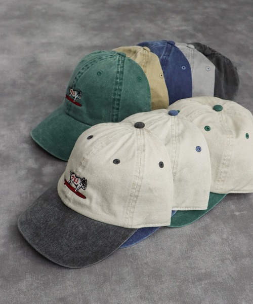 The Endless Summer（エンドレスサマー）の「TES HUNTINGTON PIGMENT VINTAGE CAP / キャップ（キャップ・メンズ・ライトグレー/A/ベージュ/ネイビー/C/ブラック/ダークグリーン/B・FREE）」の11枚目の写真