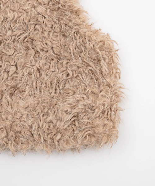 OLUN ショートリボンファーベスト Short ribbon fur vest/ショートリボンファーベスト（ベスト