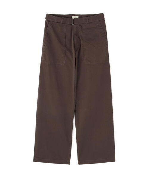 Toironier（トワロニエ）の「Toironier/トワロニエ/Belted Trousers（チノパンツ・メンズ・チャコールグレー/ブラウン・1/3/2）」の6枚目の写真
