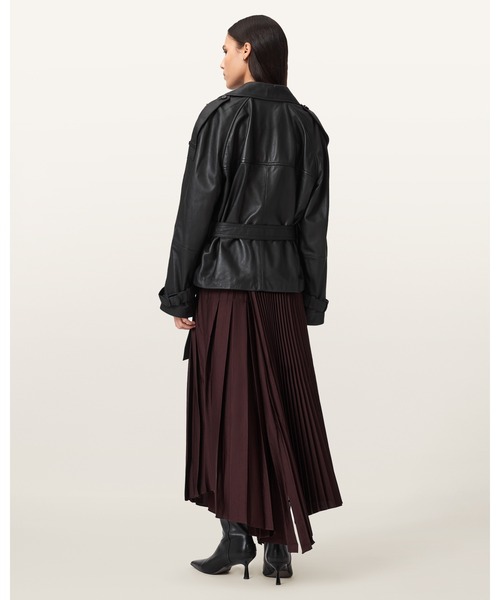ALLSAINTS(オールセインツ)の「JAX PLEATED MIDI SKIRT | JAX プリーツ ミディ スカート(スカート・レディース・レッド系その他・8/4/6)」の5枚目の写真