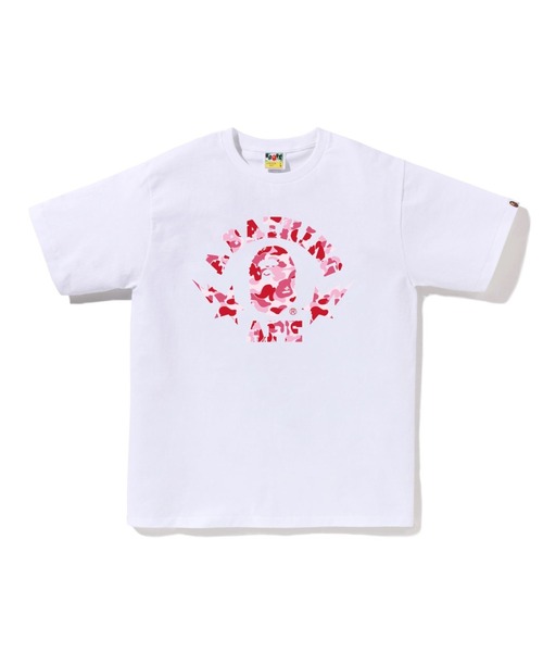 A BATHING APE(アベイシングエイプ)の「ABC CAMO STA COLLEGE TEE(Tシャツ/カットソー・メンズ・ブラック×ブルー/ブラック×ピンク/ホワイト×ピンク/ブラック×グリーン/ホワイト×ブルー/ホワイト×グリーン・XXX-LARGE/MEDIUM/LARGE/XX-LARGE/SMALL/X-LARGE)」の3枚目の写真
