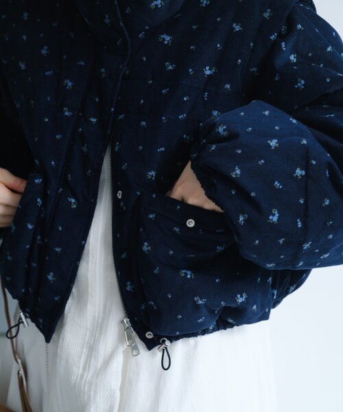 セール】【袖取り外し可】コーデュロイ中綿ショートジャケット（ダウン