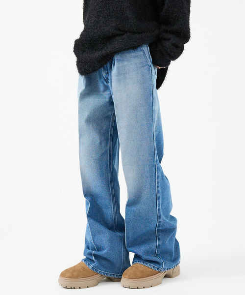 Wrangler/ラングラー】WRANCHER WIDE DENIM/ランチャーフレアーワイド