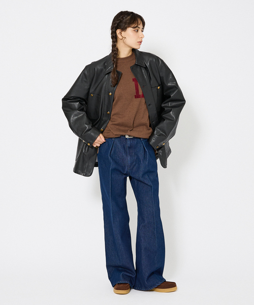Wrangler（ラングラー）の「【Wrangler/ラングラー】WRANCHER WIDE DENIM/ランチャーフレアーワイドデニム/ユニセックス/W11190（デニムパンツ・メンズ・ブルー/ライトブルー・S/M/L/XL）」の3枚目の写真