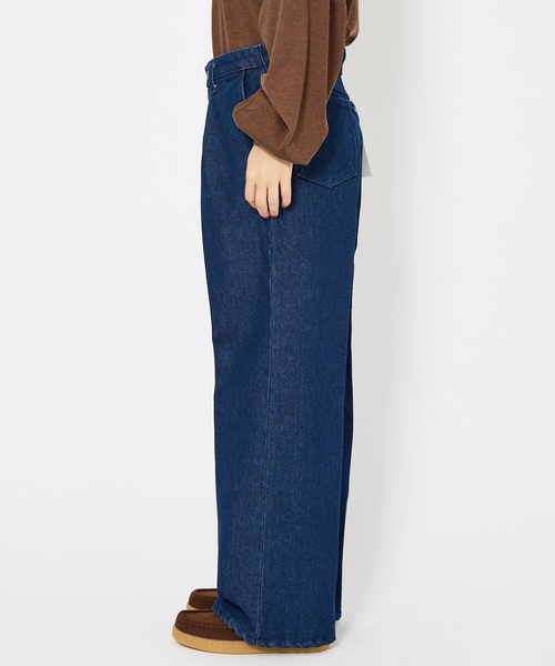Wrangler（ラングラー）の「【Wrangler/ラングラー】WRANCHER WIDE DENIM/ランチャーフレアーワイドデニム/ユニセックス/W11190（デニムパンツ・メンズ・ブルー/ライトブルー・S/M/L/XL）」の9枚目の写真