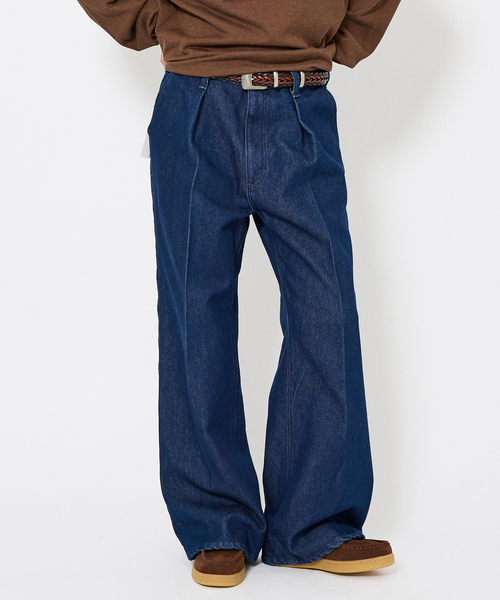 Wrangler（ラングラー）の「【Wrangler/ラングラー】WRANCHER WIDE DENIM/ランチャーフレアーワイドデニム/ユニセックス/W11190（デニムパンツ・メンズ・ブルー/ライトブルー・S/M/L/XL）」の10枚目の写真