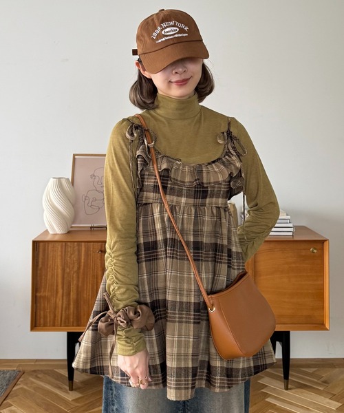 ちょこび - チェックキャミチュニック made in INTER FACTORY