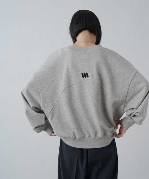 Lui's(ルイス)の「【MAY企画/ユニセックス】ワンポイントロゴ刺繍クルーネックスウェット(スウェット・レディース・グレー/ブラック/レッド/ネイビー・S/M)」の13枚目の写真