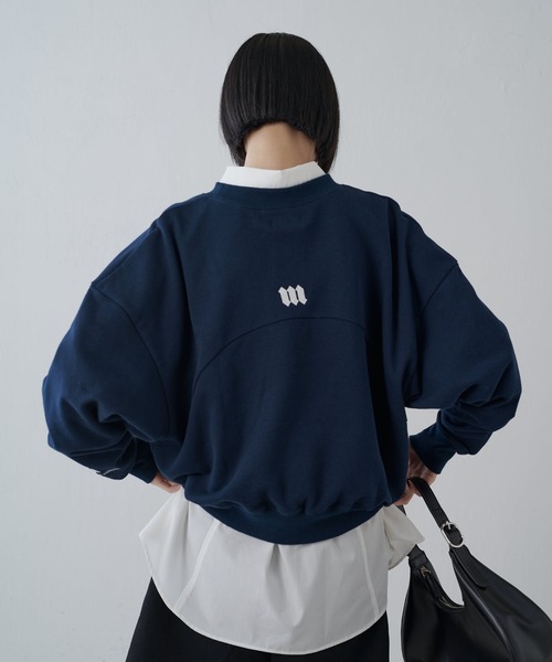 Lui's(ルイス)の「【MAY企画/ユニセックス】ワンポイントロゴ刺繍クルーネックスウェット(スウェット・レディース・グレー/ブラック/レッド/ネイビー・S/M)」の19枚目の写真