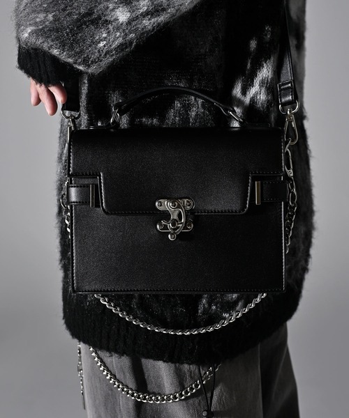 ADRER（アドラー）の「Metal Chain Shoulder Bag  - 4way - / メタルチェーンショルダーバッグ（ショルダーバッグ・メンズ・ブラック・FREE）」の8枚目の写真