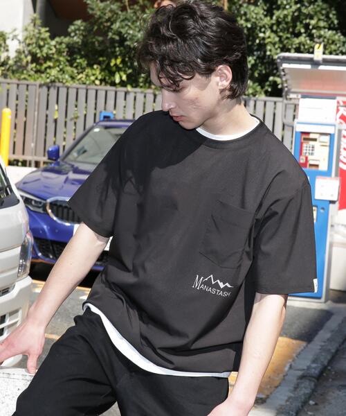 MANASTASH(マナスタッシュ)の「MANASTASH/マナスタッシュ/TECH DRY POCKET S/S TEE(Tシャツ/カットソー・メンズ・ブラック/オリーブ系・L/M/S/XL)」の4枚目の写真