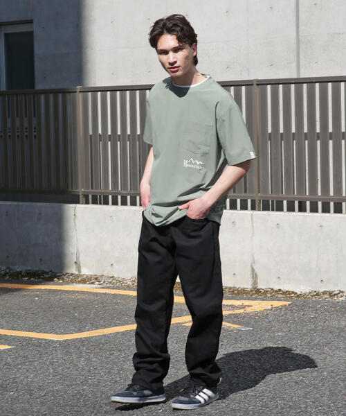 MANASTASH（マナスタッシュ）の「MANASTASH/マナスタッシュ/TECH DRY POCKET S/S TEE（Tシャツ/カットソー・メンズ・ブラック/オリーブ系・L/M/S/XL）」の5枚目の写真