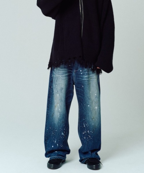ADAM PATEK（アダムパテック）の「【ADAMPATEK/アダムパテック】washed riot nep selvedge denim 加工パンツ（デニムパンツ・メンズ・ブルー・2/1）」の22枚目の写真