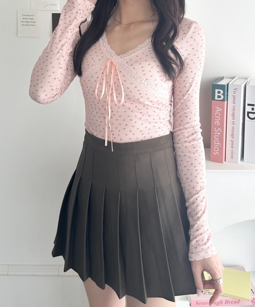wears（ウェアーズ）の「リボン付きレースカットソー（Tシャツ/カットソー・レディース・ブラック系その他/ブラック/グレー系その他/ピンク/ホワイト/ホワイト系その他・FREE）」の18枚目の写真