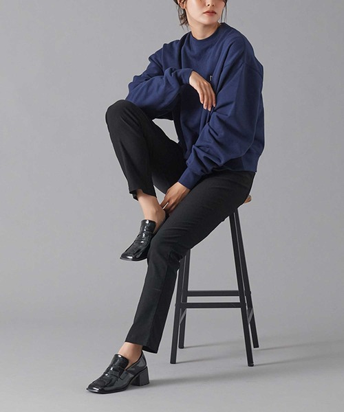 Tuche(トゥシェ)の「Tuche/トゥシェ テーパードパンツ レーヨン混微起毛 ストレッチ アンクル丈(その他パンツ・レディース・ブラック/オフホワイト/チャコールグレー/ダークネイビー・X-LARGE/MEDIUM/LARGE)」の11枚目の写真