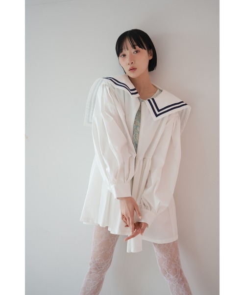 sismetry（シスメトリー）の「【SISMETRY】セーラードレスジャケット(MA)（ワンピース・レディース・ホワイト・FREE）」の6枚目の写真
