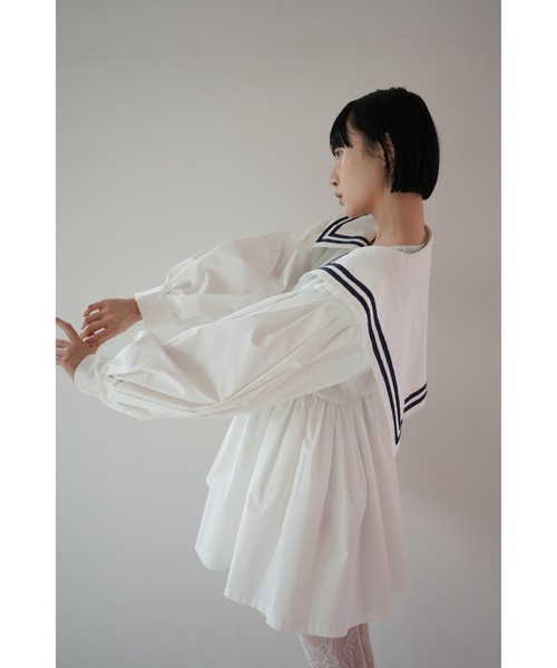 sismetry（シスメトリー）の「【SISMETRY】セーラードレスジャケット(MA)（ワンピース・レディース・ホワイト・FREE）」の13枚目の写真