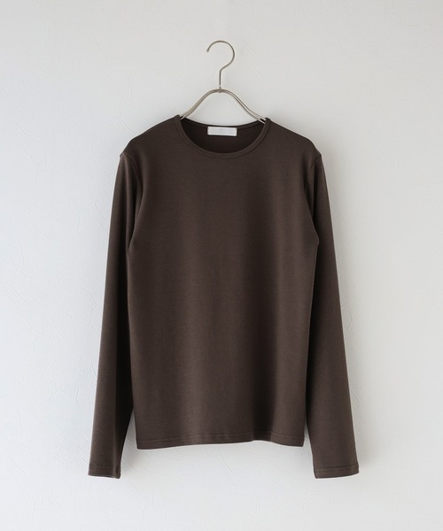 J by blue(ジェイバイブルー)の「《新色追加》クルーネックTシャツ(Tシャツ/カットソー・レディース・ブラック/ブラウン/アイボリー/グレー/ブルー/グリーン・MEDIUM)」の7枚目の写真