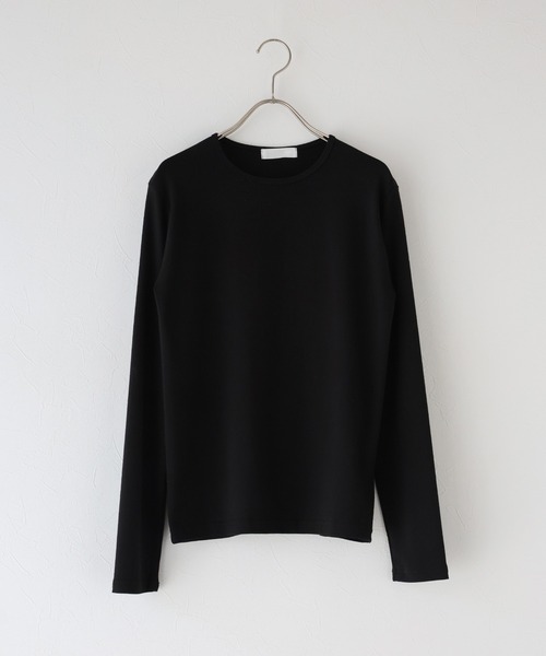 J by blue(ジェイバイブルー)の「《新色追加》クルーネックTシャツ(Tシャツ/カットソー・レディース・ブラック/ブラウン/アイボリー/グレー/ブルー/グリーン・MEDIUM)」の8枚目の写真
