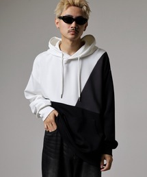 UVカット　ソフトタッチ　ストレッチ　ワイドシルエット　プルパーカー