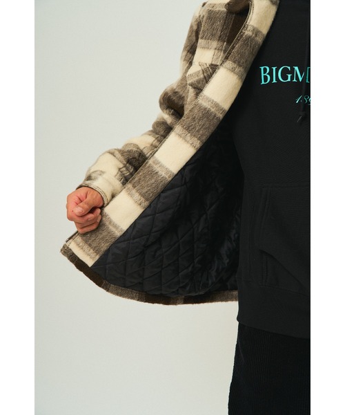 BIG MIKE(ビッグマイク)の「BIG MIKE ビックマイク / 起毛チェック 裏キルティング ジャケット / 102546400(ブルゾン・メンズ・ブラック×ホワイト/ブラウン系その他・MEDIUM/LARGE/X-LARGE)」の5枚目の写真