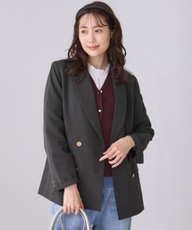 ROPE' PICNIC(ロペピクニック)の【WEB限定】レディハンサムシリーズ ウールライク金ボタンミドル丈ジャケット(総裏地)(テーラードジャケット)