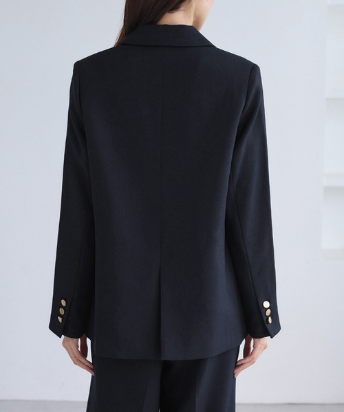 WEB限定】レディハンサムシリーズ ウールライク金ボタンミドル丈