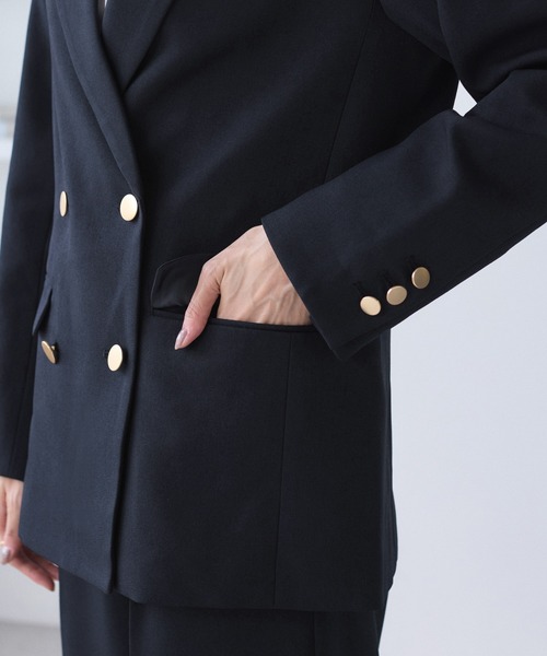 セール】【WEB限定】レディハンサムシリーズ ウールライク金ボタン