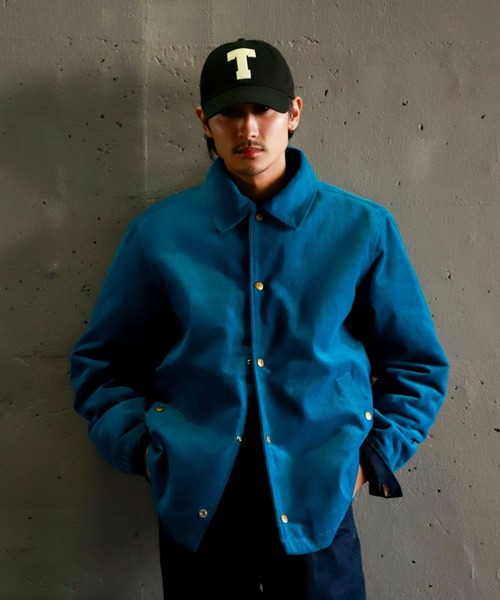 TMT（ティーエムティー）の「CORDUROY COACH JACKET（ブルゾン・メンズ・ブラウン/ターコイズブルー/ピンク・X-LARGE/LARGE/MEDIUM）」の3枚目の写真