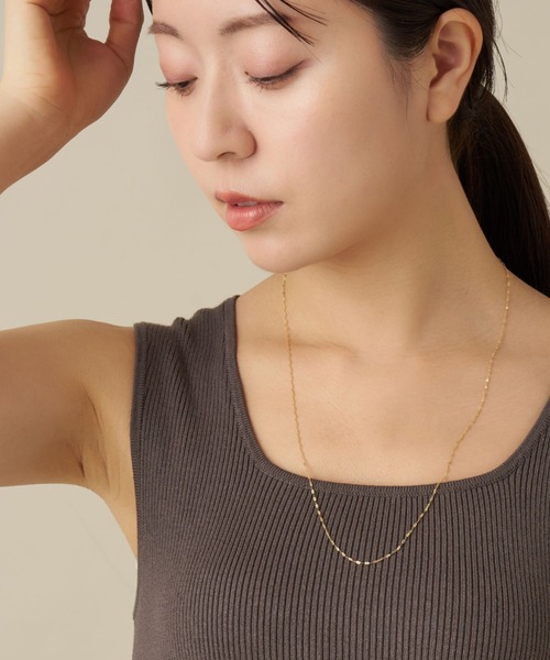 va vendome aoyama（ヴイエーヴァンドームアオヤマ）の「K10YG ゴールド チェーンネックレス・60cm（ネックレス・レディース・イエローゴールド・60cm）」の9枚目の写真