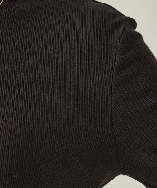 qualite（カリテ）の「シルクMIXテレコプルオーバー/秋服/冬服/タートルネック（ニット/セーター・レディース・オフホワイト/チャコールグレー/ライム・フリー）」の20枚目の写真