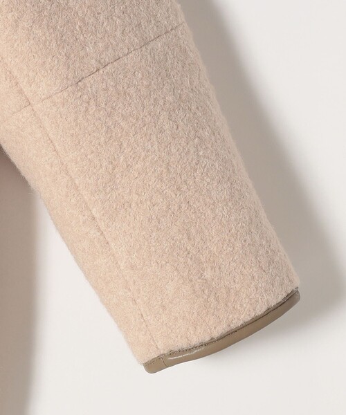 セール】quaranciel: ノーカラー パイピング ジップ コート（ノー